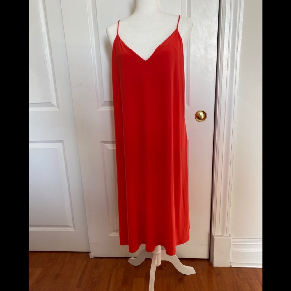 Zara Orange Flow Dress